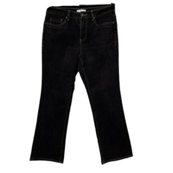 Coldwater Creek Classic Fit Black Denim Jeans - LNC - Picture 1 of 3